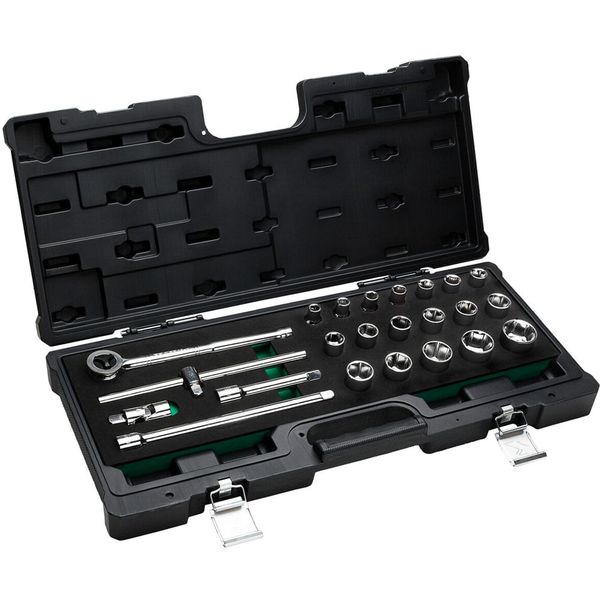 Jogo de Soquetes 1/2 pol com 23 Peças 205406 Belzer