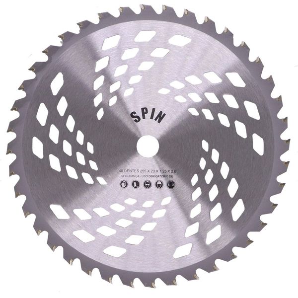 Disco Lamina Circular Roçadeira 40 Dentes Videa 255mm Vulcan 80177