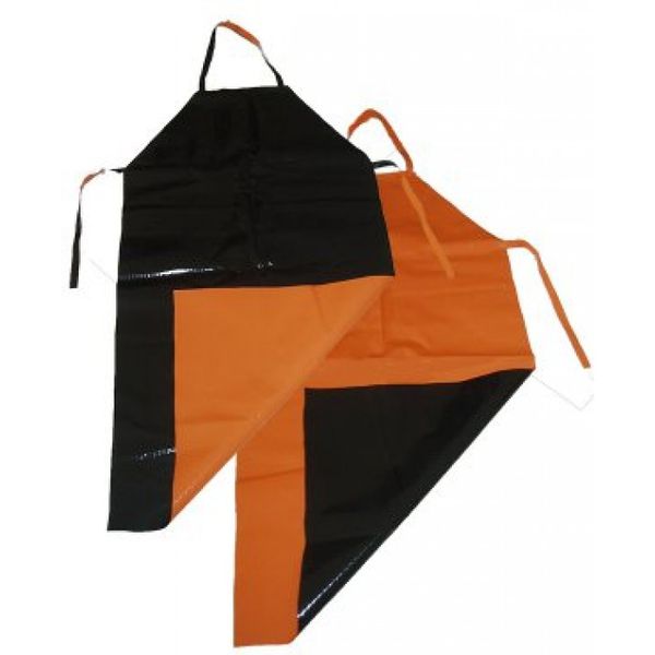 Avental de Pvc Laranja e Preto KP1000 1,20m x 0,70m Plastcor