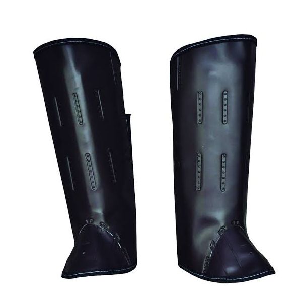 Perneira 3 Talas De Proteção Preta Combate