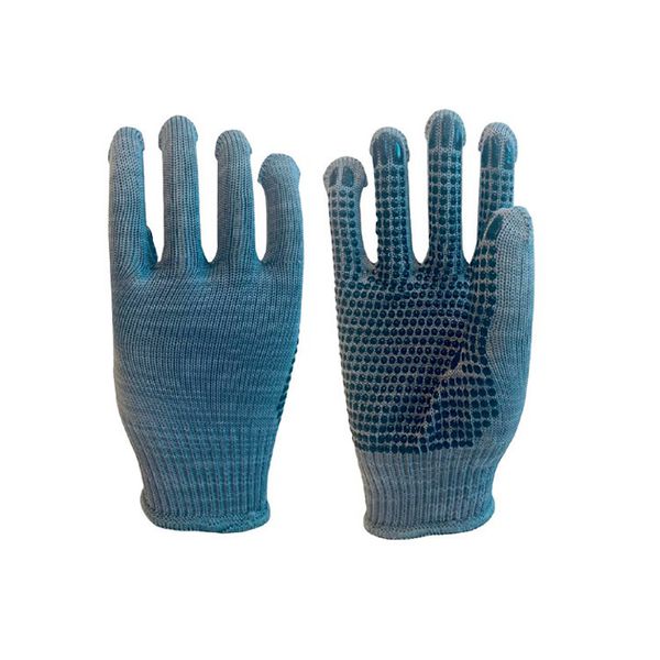 Luva Tricotada Poliester Cinza Pigmentada Tamanho G Imbat