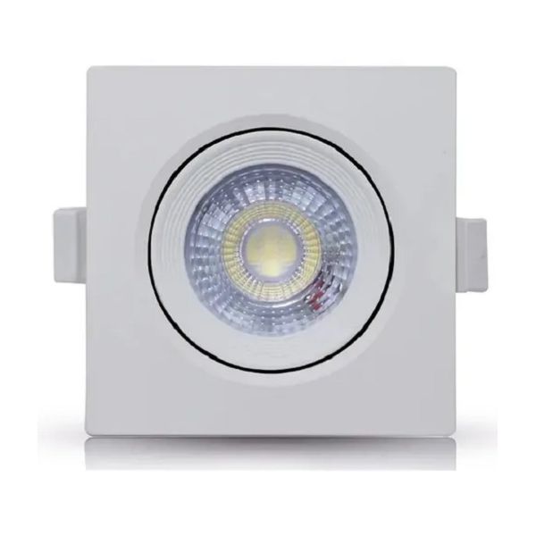 Spot Led De Embutir Quadrado 7w Bivolt 6500K LL-1141SP Ledbee