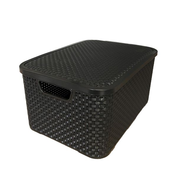 Caixa Organizadora Versátil 20 Litros Preta Compel 0.7120