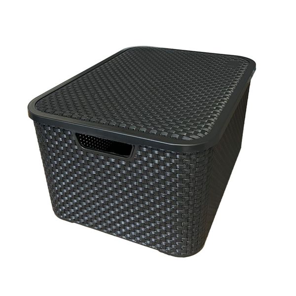Caixa Organizadora Versátil 30 Litros Preta Compel 0.7130