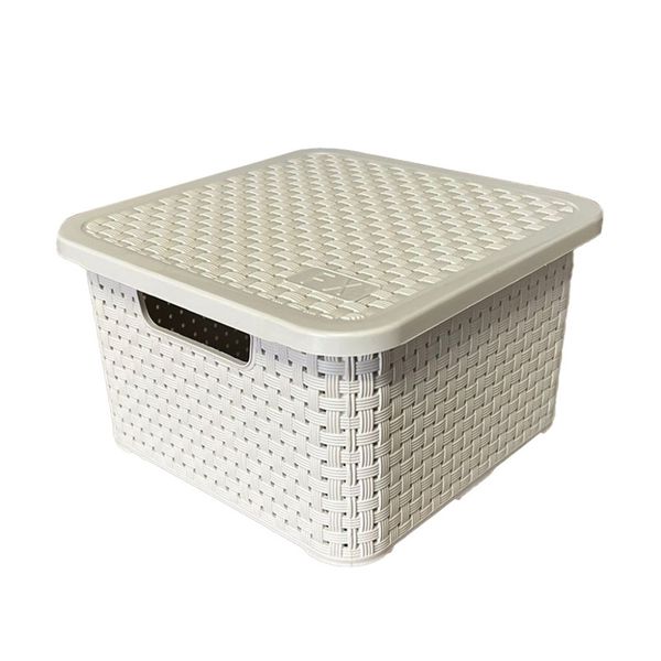 Caixa Organizadora Versátil 5 Litros Bege Compel 0.7405