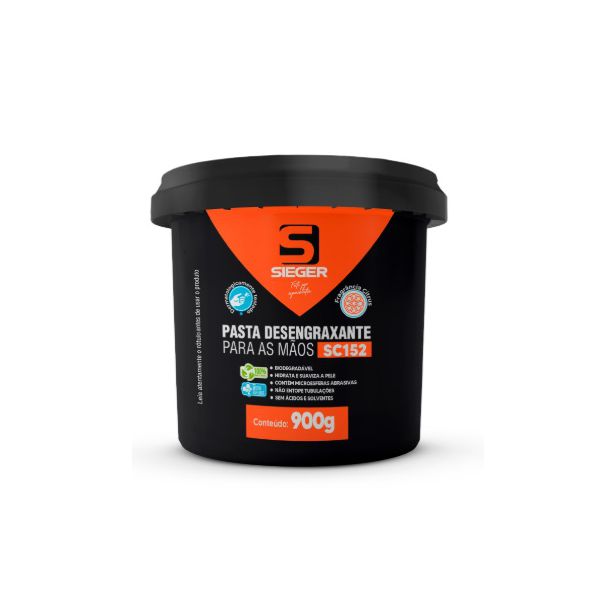 Pasta Desengraxante para Mãos SC152 com Abrasivo 900ml Sieger