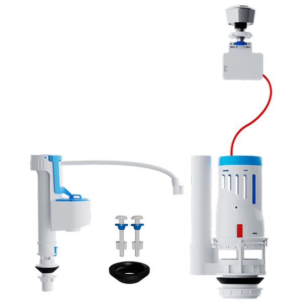 Kit Completo para Caixa Acoplada Duplo Acionamento Blukit 340527