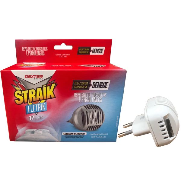 Aparelho Inseticida Repelente Straik Eletrik 12H Dexter