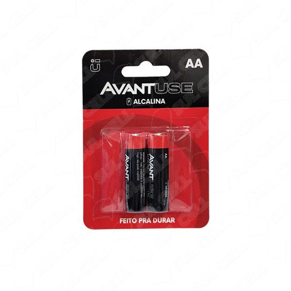Pilha Alcalina Pequena AA com 2 Unidades Avant 408000017