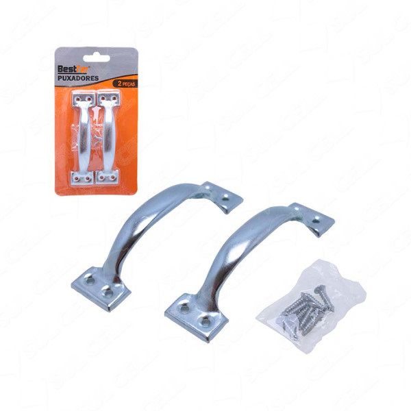Puxador Alça Zincado 2 peças Bestfer BFH2921