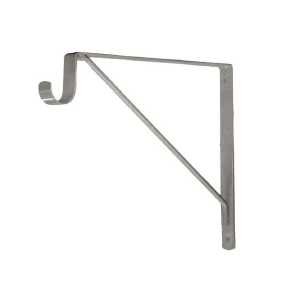 Cantoneira Mão Francesa para Varão 25cm Cinza Bestfer BFH2428