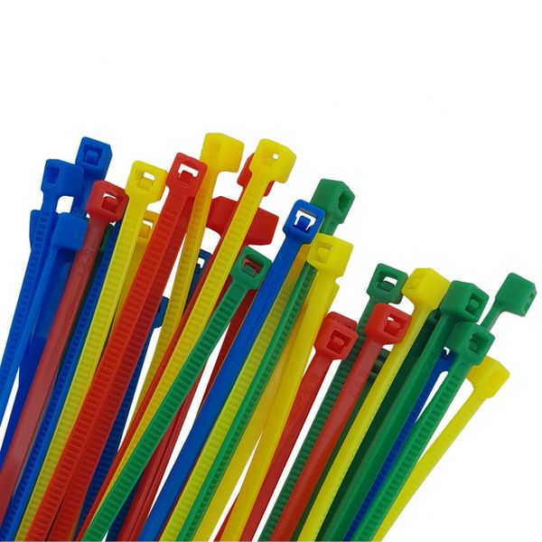 Abraçadeira de Nylon 2,5 x 200mm Coloridas 40 Peças Ajax A11096