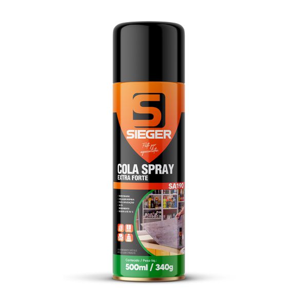 Cola Contato Spray Extra Forte SA190 500ml Sieger 048358