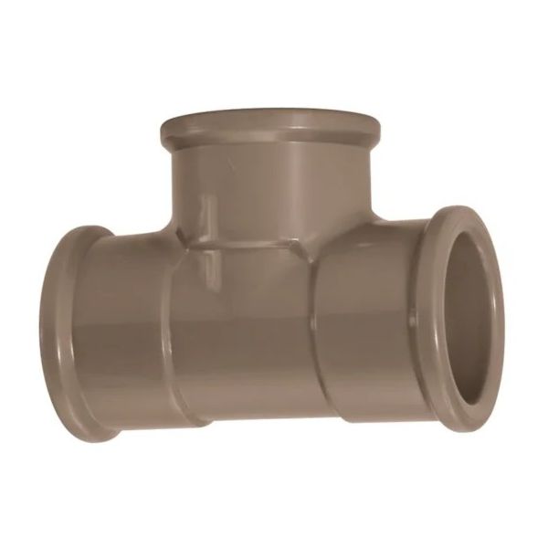 Te Pvc Marrom Soldável 85mm Corr Plastik