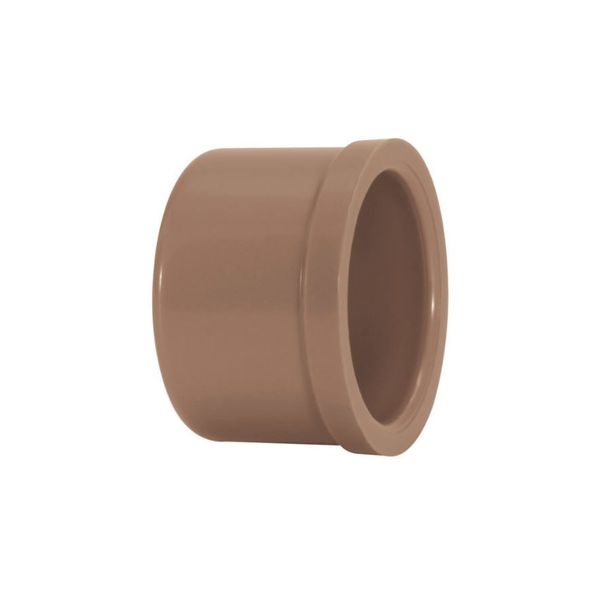Cap Tampão Soldável Marrom 50mm Corr Plastik