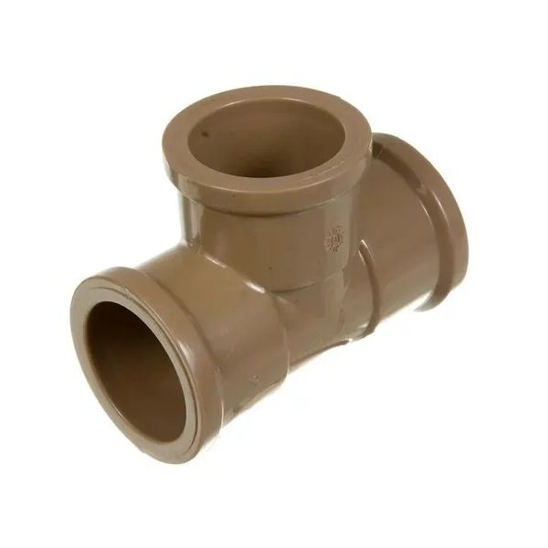 Te Pvc Marrom Soldável 75mm Corr Plastik