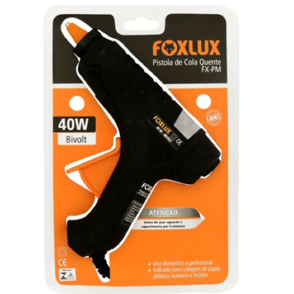 Pistola de Cola Quente 40W Bivolt Foxlux 26.02