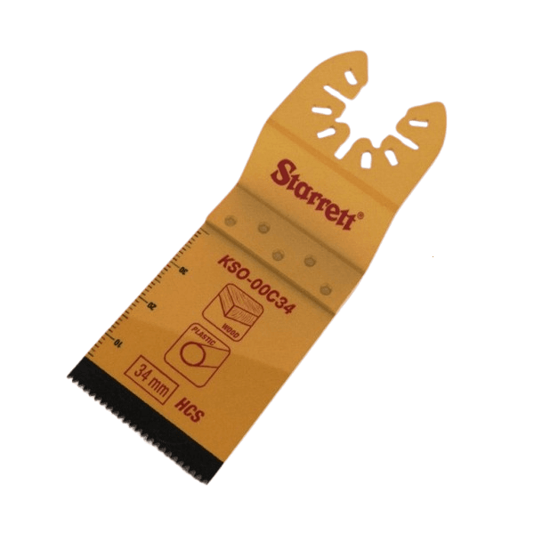 Lâmina Reta Aço Carbono Multicortadora Oscilante 34mm Starrett KSO-00C34