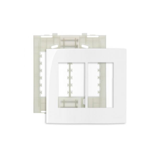 Placa 4 X 4 Com 6 Postos Branco Linha Sleek Margirius