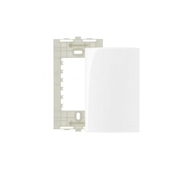 Placa 4x2 Cega Branco Linha Sleek Margirius