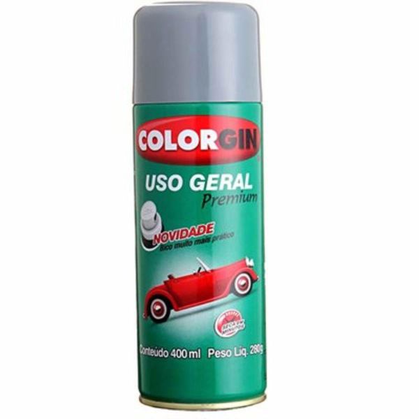 Tinta Spray Alumínio Metálico Para Rodas 350ml 55001 Uso Geral Premium Colorgin 