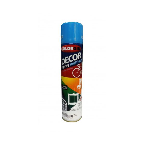 Tinta Spray Azul Médio 360ml 8621 Decor Colorgin 