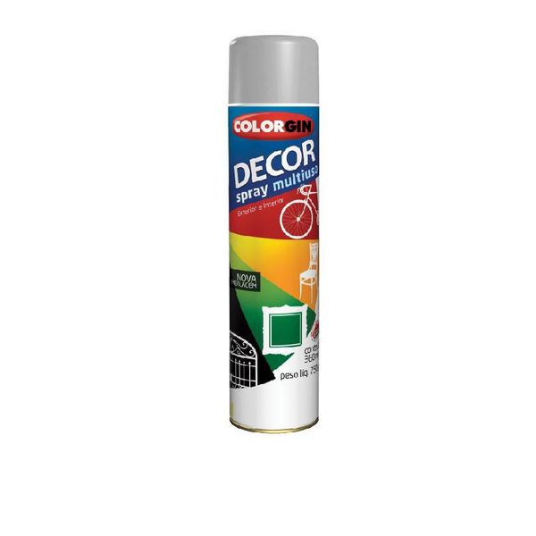 Tinta Spray Cinza 360ml 8651 Decor Colorgin
