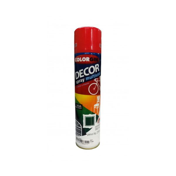 Tinta Spray Vermelho 360ml 8761 Decor Colorgin 