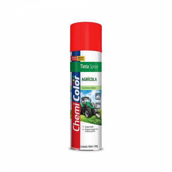 Tinta Spray Vermelho Agrícola 400ml Chemicolor