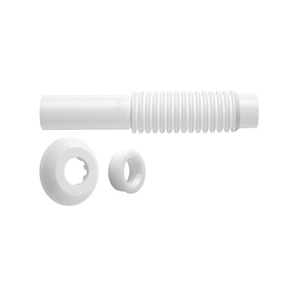 Tubo de Ligação Ajustável Branco para Vaso Sanitário 290403 Blukit