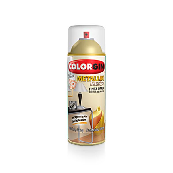 Verniz Spray Incolor Metallik 350ml Colorgin 