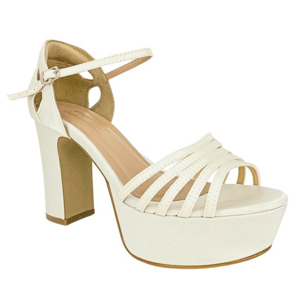 SANDÁLIA DE NOIVA AMÉLIE OFF WHITE