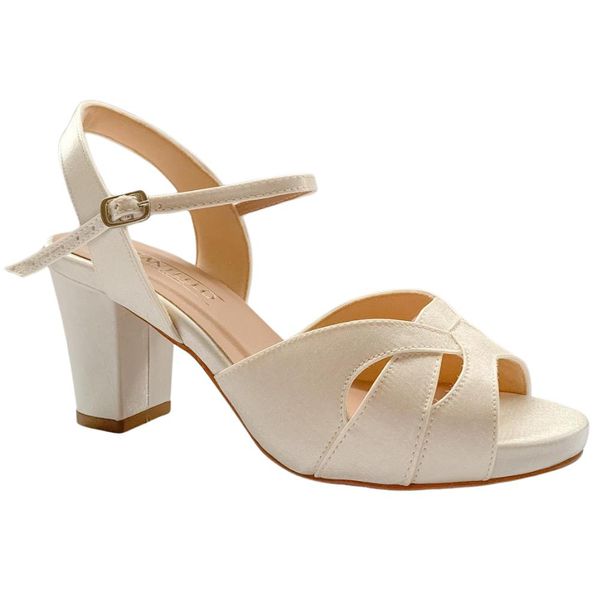 SANDÁLIA DE NOIVA ISADORA OFF WHITE