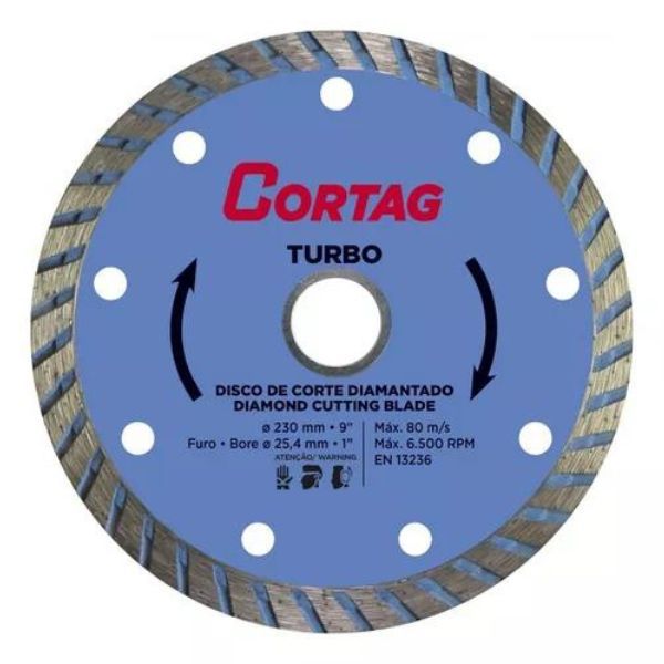 Disco Diamantado Turbo 230 x 9 - SANTAROSA LAR E CONSTRUÇÃO