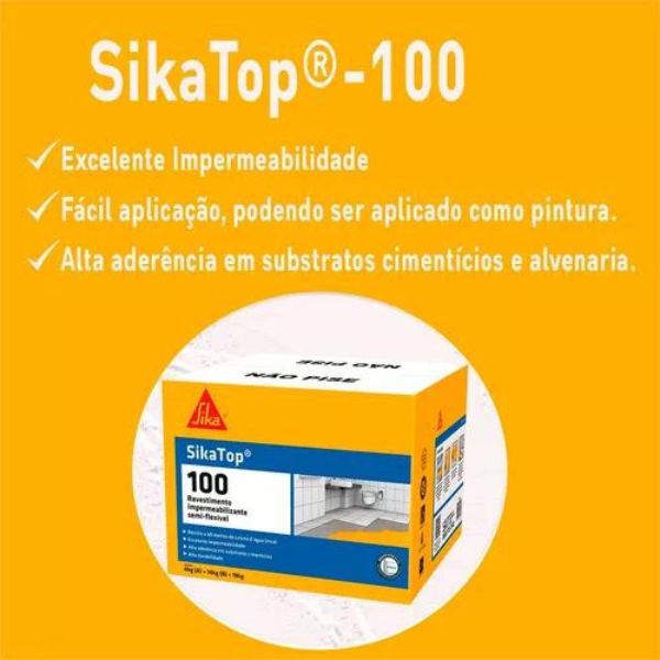 Sikatop 100 18kg - Sika (428057) - SANTAROSA LAR E CONSTRUÇÃO