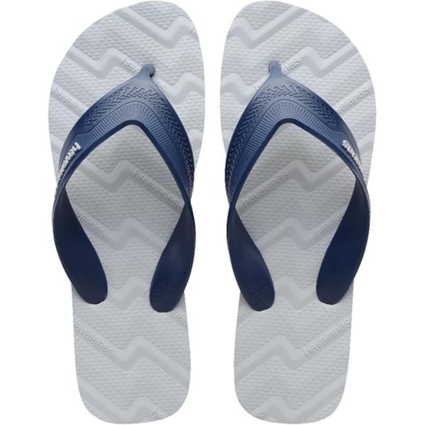 Chinelo Havaianas Masculino Track Waves-Cinza Gelo - SÃO ROQUE CALÇADOS