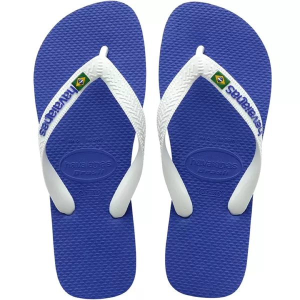 Chinelo Havaianas Top Brasil Logo -Azul Naval - SÃO ROQUE CALÇADOS