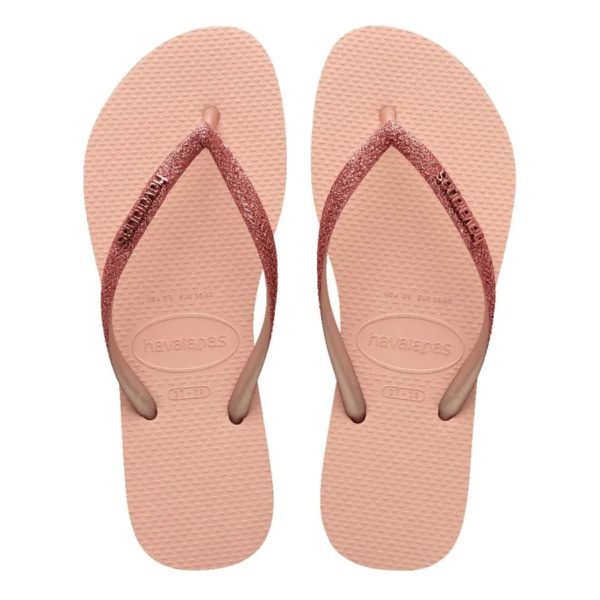 Chinelo Havaianas Slim Glitter II-Rosa Ballet - SÃO ROQUE CALÇADOS