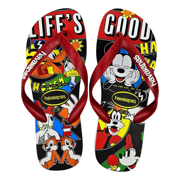 Chinelo Havaianas Top Disney Classics-Branco/Verme... - SÃO ROQUE CALÇADOS