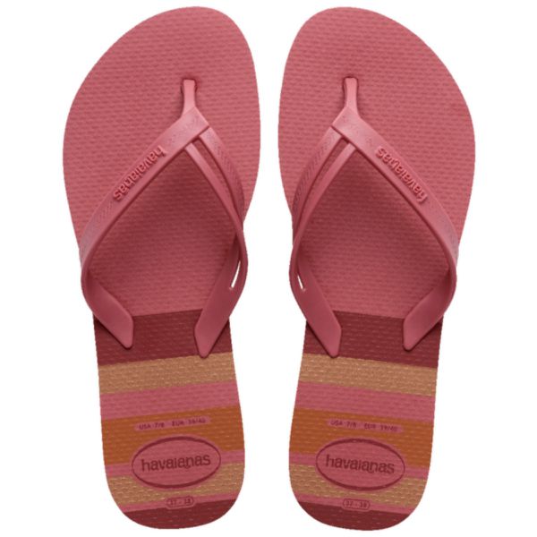 Chinelo Havaianas Elegance Print-Rosa Clay - SÃO ROQUE CALÇADOS