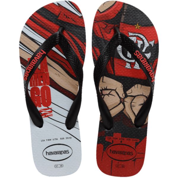 Chinelos Havaianas Top Times -Preto/Preto - SÃO ROQUE CALÇADOS