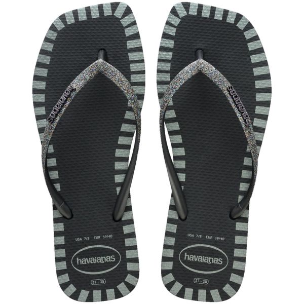 Chinelo Havainas Slim Square Glitter Contour- Novo... - SÃO ROQUE CALÇADOS