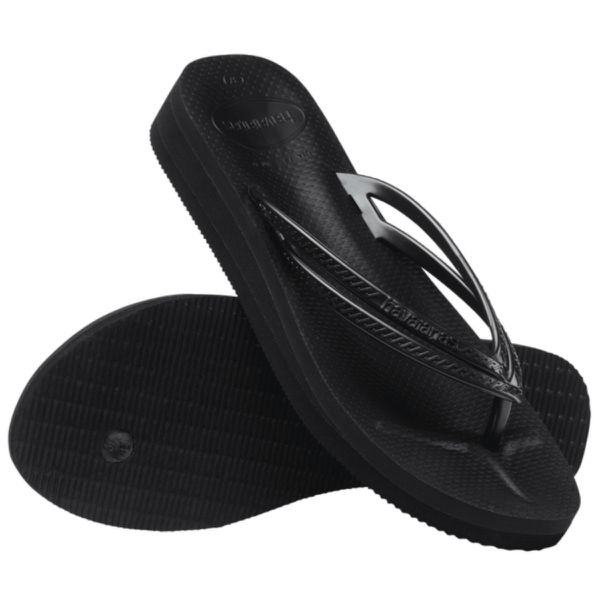  Chinelo Havaianas Wedges-Preto - SÃO ROQUE CALÇADOS