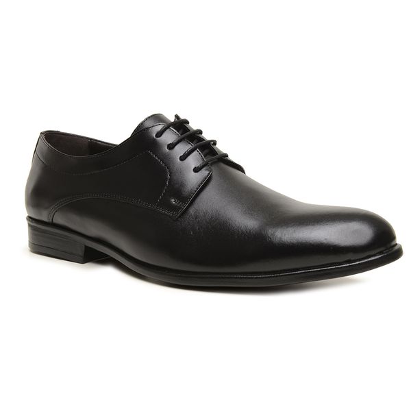 Sapato Social Masculino De Couro Preto Sola de Borracha Turunelli 611 Copia