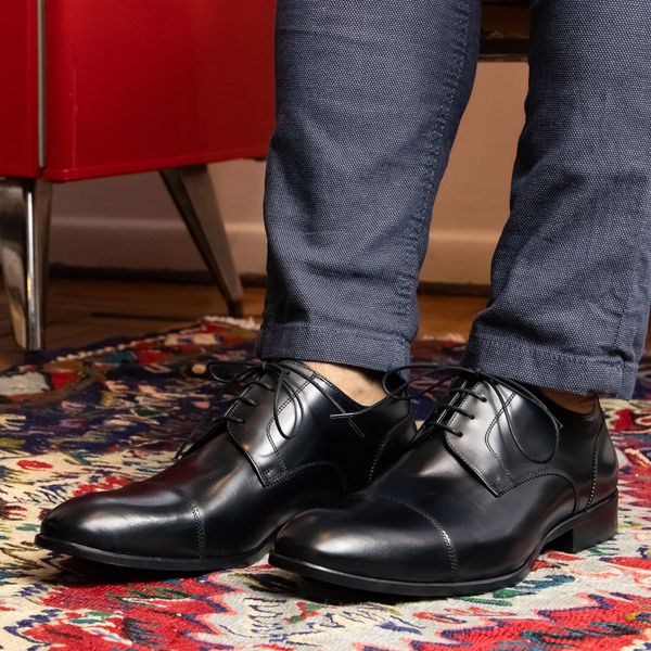 Sapato Social Derby Preto Sapataria Cometa