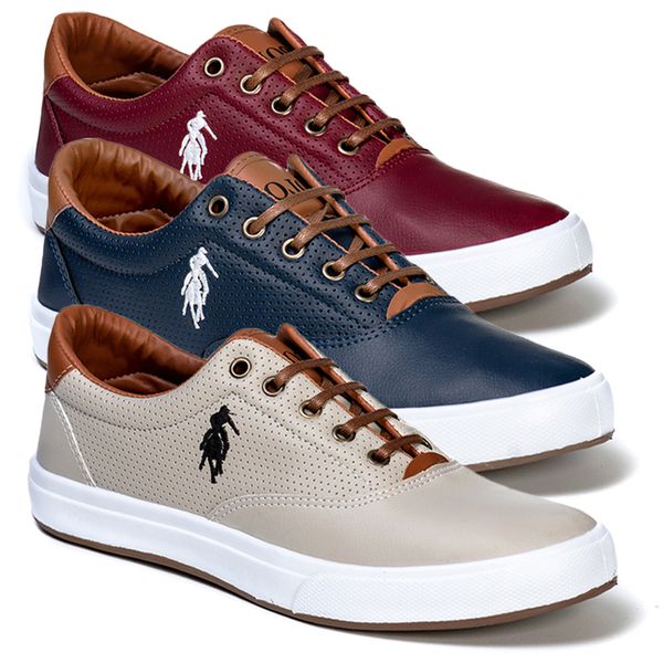 Combo 3 Pares Polo Open Masculino