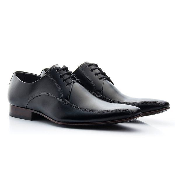 Sapato Social Masculino Estilo Italiano Clássico 100% Couro