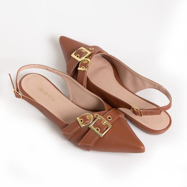 Slingback Napa Santorine Caramelo