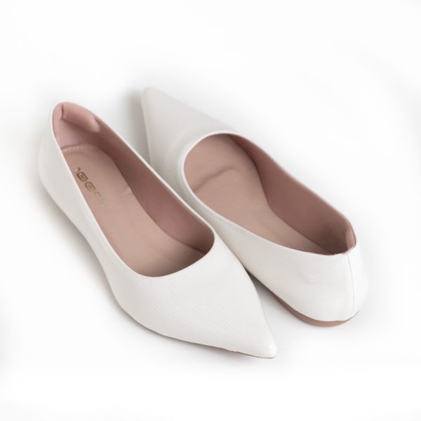 Sapatilha Verniz Molhado Branco