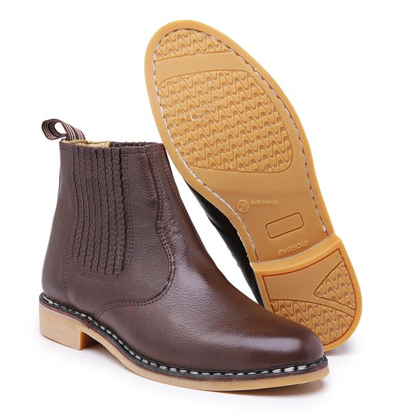 Botinas marrom best sale
